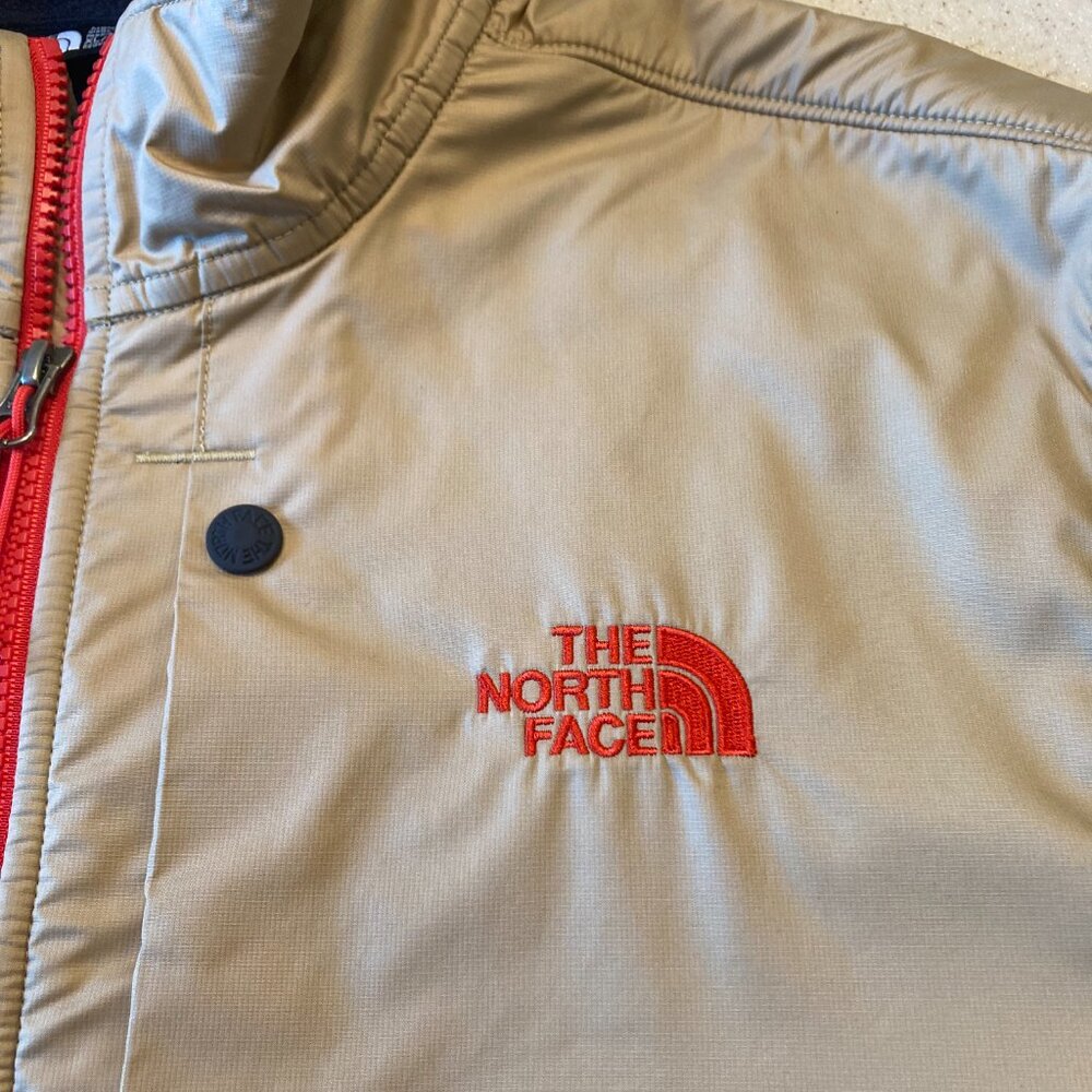 The North Face Tundra Fleece Pullover Men's Size XL Tan/Navy Blue - Picture 6 of 11